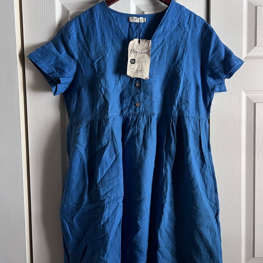3/$200🪴— BNWT MagicLinen MACEIO dress size M
